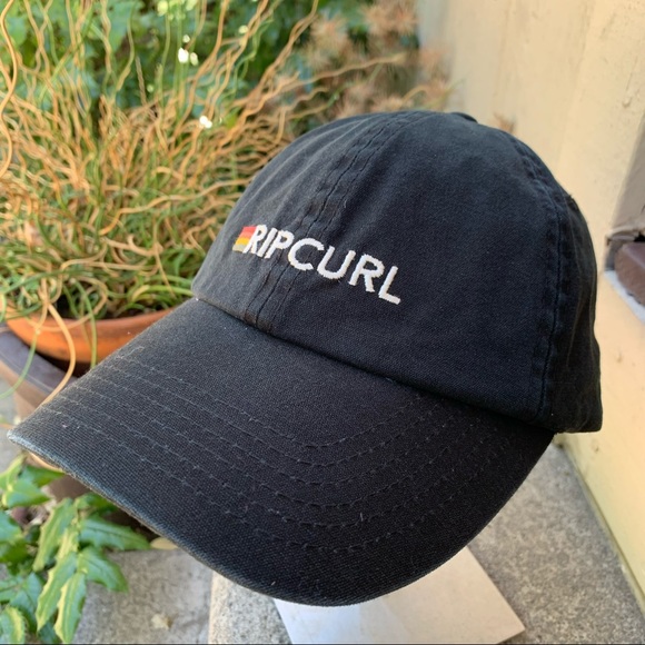 Rip Curl Other - Rip Curl Mens Black Adjustable Back Baseball Hat